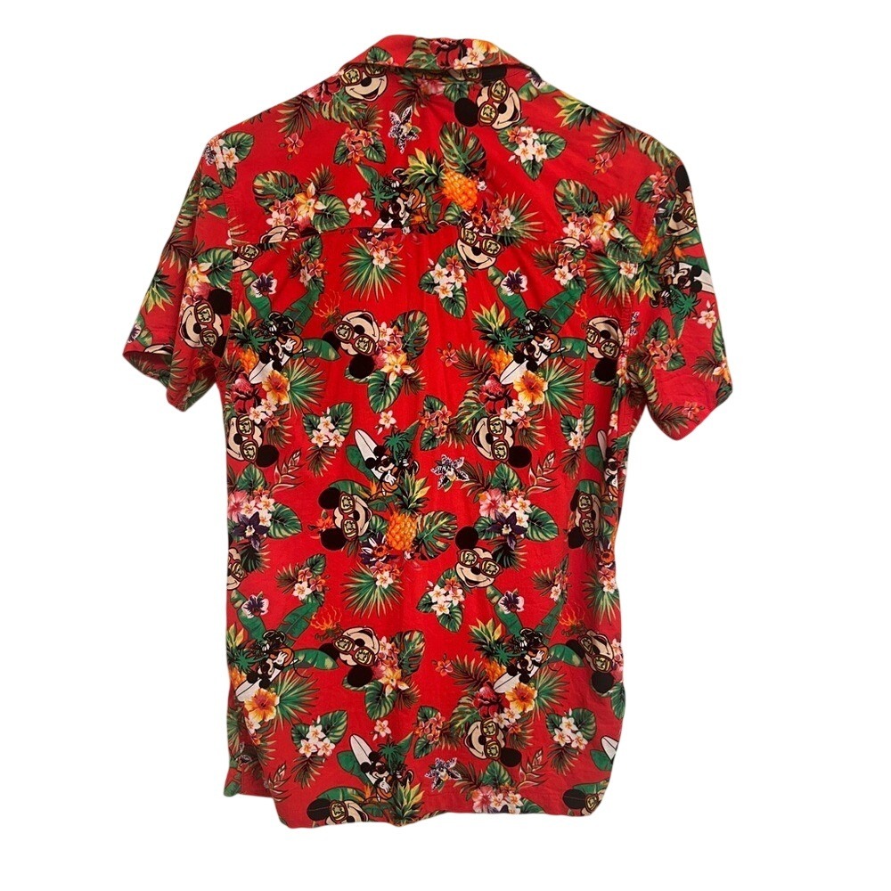 Disney Hawaiian Mickey Short Sleeve Buttoned Shirt, Adult Size‎ Small - Picture 2 of 4